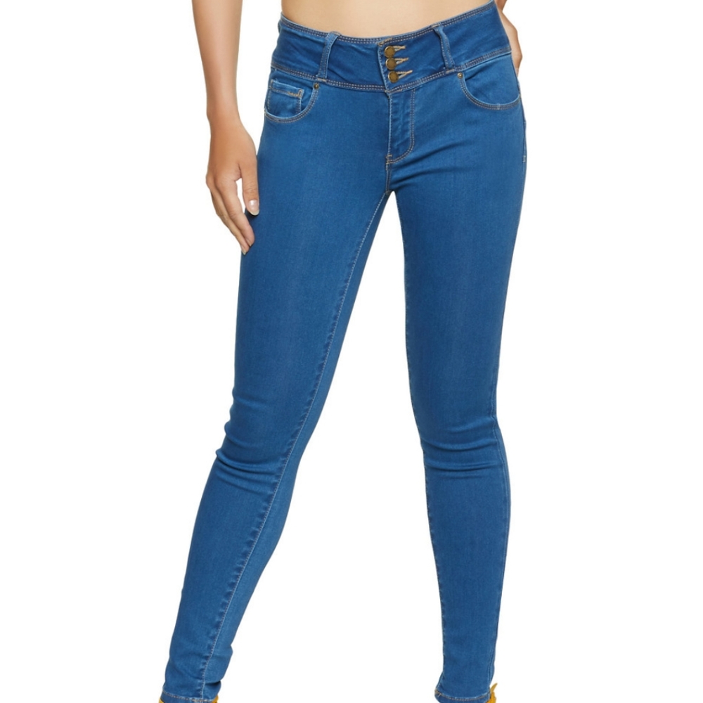 Wax Jean Butt, I Love You Distressed Skinny Jeans